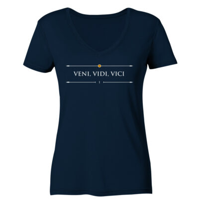 Vestis Unica - Latein zum Anziehen - front ladies organic v neck shirt 0e2035 1116x 1