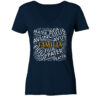FAMILIA Wortteppich - Damen V-Neck BIO T-Shirt 10 Vestis Unica - Latein zum Anziehen - front ladies organic v neck shirt 0e2035 1116x 108