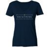 DOSIS FACIT VENENUM - Damen V-Neck BIO T-Shirt 10 Vestis Unica - Latein zum Anziehen - front ladies organic v neck shirt 0e2035 1116x 44