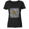 GÖTTER Wortteppich - Damen V-Neck BIO T-Shirt 9 Vestis Unica - Latein zum Anziehen - front ladies organic v neck shirt 272727 1116x 137