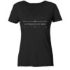 AUT VINCERE AUT MORI - Damen V-Neck BIO T-Shirt 9 Vestis Unica - Latein zum Anziehen - front ladies organic v neck shirt 272727 1116x 71