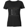 ARSCH - Damen V-Neck BIO T-Shirt 9 Vestis Unica - Latein zum Anziehen - front ladies organic v neck shirt 272727 1116x 96