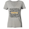 FAMILIA Wortteppich - Damen V-Neck BIO T-Shirt 11 Vestis Unica - Latein zum Anziehen - front ladies organic v neck shirt c2c1c0 1116x 108
