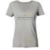 DOSIS FACIT VENENUM - Damen V-Neck BIO T-Shirt 11 Vestis Unica - Latein zum Anziehen - front ladies organic v neck shirt c2c1c0 1116x 44