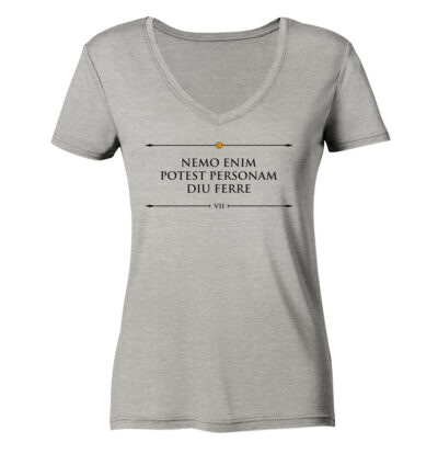 Vestis Unica - Latein zum Anziehen - front ladies organic v neck shirt c2c1c0 1116x 7