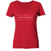PANEM ET CIRCENSES - Damen V-Neck BIO T-Shirt 12 Vestis Unica - Latein zum Anziehen - front ladies organic v neck shirt cb1f34 1116x 22