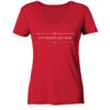 AUT VINCERE AUT MORI - Damen V-Neck BIO T-Shirt 13 Vestis Unica - Latein zum Anziehen - front ladies organic v neck shirt cb1f34 1116x 64