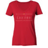 ISTE - ISTA - ISTUD - Damen V-Neck BIO T-Shirt 13 Vestis Unica - Latein zum Anziehen - front ladies organic v neck shirt cb1f34 1116x 91