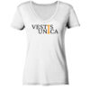 Vestis Unica - Latein zum Anziehen - front ladies organic v neck shirt f8f8f8 1116x