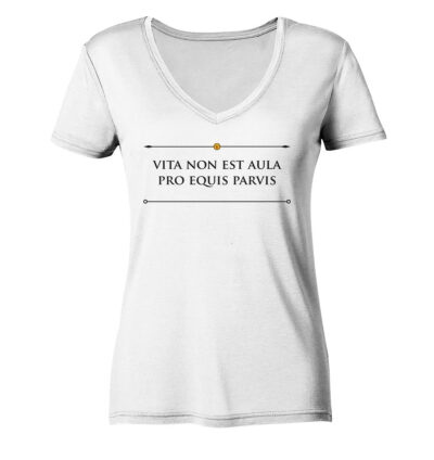 Vestis Unica - Latein zum Anziehen - front ladies organic v neck shirt f8f8f8 1116x 117