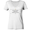 DE GUSTIBUS NON EST DISPUTANDUM - Damen V-Neck BIO T-Shirt 13 Vestis Unica - Latein zum Anziehen - front ladies organic v neck shirt f8f8f8 1116x 15