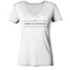 PANEM ET CIRCENSES - Damen V-Neck BIO T-Shirt 13 Vestis Unica - Latein zum Anziehen - front ladies organic v neck shirt f8f8f8 1116x 29