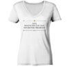 FATA VOLENTEM DUCUNT, NOLENTEM TRAHUNT - Damen V-Neck BIO T-Shirt 13 Vestis Unica - Latein zum Anziehen - front ladies organic v neck shirt f8f8f8 1116x 40