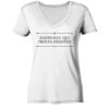 BEATUS ILLE, QUI PROCUL NEGOTIIS - Damen V-Neck BIO T-Shirt 11 Vestis Unica - Latein zum Anziehen - front ladies organic v neck shirt f8f8f8 1116x 46