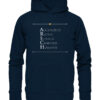 ARSCH - Hochwertiger Unisex BIO Hoodie 10 Vestis Unica - Latein zum Anziehen - front organic hoodie 0e2035 1116x 98