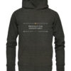 PROXIMUS SUM EGOMET MIHI - Hochwertiger Unisex BIO Hoodie 10 Vestis Unica - Latein zum Anziehen - front organic hoodie 1b1c1a 1116x 57
