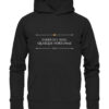 FABER EST SUAE QUISQUE FORTUNAE - Hochwertiger Unisex BIO Hoodie 8 Vestis Unica - Latein zum Anziehen - front organic hoodie 272727 1116x 43