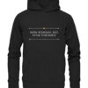 NON SCHOLAE, SED VITAE DISCIMUS - Hochwertiger Unisex BIO Hoodie 8 Vestis Unica - Latein zum Anziehen - front organic hoodie 272727 1116x 9