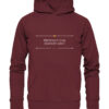 PROXIMUS SUM EGOMET MIHI - Hochwertiger Unisex BIO Hoodie 9 Vestis Unica - Latein zum Anziehen - front organic hoodie 672b34 1116x 57