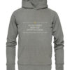 DE GUSTIBUS NON EST DISPUTANDUM - Hochwertiger Unisex BIO Hoodie 12 Vestis Unica - Latein zum Anziehen - front organic hoodie 818381 1116x 17