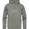 PROXIMUS SUM EGOMET MIHI - Hochwertiger Unisex BIO Hoodie 12 Vestis Unica - Latein zum Anziehen - front organic hoodie 818381 1116x 57