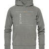 ARSCH - Hochwertiger Unisex BIO Hoodie 12 Vestis Unica - Latein zum Anziehen - front organic hoodie 818381 1116x 98