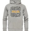 FILIA Wortteppich - Hochwertiger Unisex BIO Hoodie 12 Vestis Unica - Latein zum Anziehen - front organic hoodie c2c1c0 1116x 116