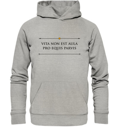 Vestis Unica - Latein zum Anziehen - front organic hoodie c2c1c0 1116x 119