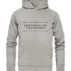 NON SCHOLAE, SED VITAE DISCIMUS - Hochwertiger Unisex BIO Hoodie 12 Vestis Unica - Latein zum Anziehen - front organic hoodie c2c1c0 1116x 9