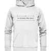 IN DUBIO PRO REO - Hochwertiger Unisex BIO Hoodie 13 Vestis Unica - Latein zum Anziehen - front organic hoodie f8f8f8 1116x 10
