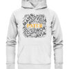 PATER Wortteppich - Hochwertiger Unisex BIO Hoodie 13 Vestis Unica - Latein zum Anziehen - front organic hoodie f8f8f8 1116x 113