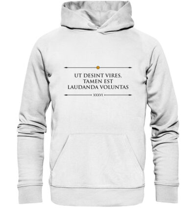 Vestis Unica - Latein zum Anziehen - front organic hoodie f8f8f8 1116x 19