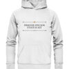 PRAETER SPECIEM STULTUS EST - Hochwertiger Unisex BIO Hoodie 13 Vestis Unica - Latein zum Anziehen - front organic hoodie f8f8f8 1116x 29