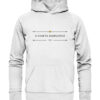 O SANCTA SIMPLICITAS - Hochwertiger Unisex BIO Hoodie 13 Vestis Unica - Latein zum Anziehen - front organic hoodie f8f8f8 1116x 33