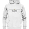 PER ASPERA AD ASTRA - Hochwertiger Unisex BIO Hoodie 13 Vestis Unica - Latein zum Anziehen - front organic hoodie f8f8f8 1116x 4