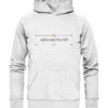 ALEA IACTA EST - Hochwertiger Unisex BIO Hoodie 13 Vestis Unica - Latein zum Anziehen - front organic hoodie f8f8f8 1116x 7