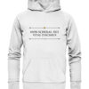 NON SCHOLAE, SED VITAE DISCIMUS - Hochwertiger Unisex BIO Hoodie 13 Vestis Unica - Latein zum Anziehen - front organic hoodie f8f8f8 1116x 9