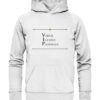 Vestis Unica - Latein zum Anziehen - front organic hoodie f8f8f8 1116x 93