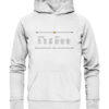 QUI - QUAE - QUOD - Hochwertiger Unisex BIO Hoodie 13 Vestis Unica - Latein zum Anziehen - front organic hoodie f8f8f8 1116x 99