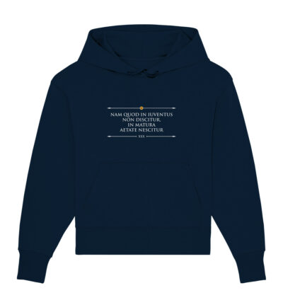 Vestis Unica - Latein zum Anziehen - front organic oversize hoodie 0e2035 1116x 33