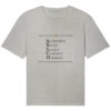 ARSCH - Unisex Relaxed BIO T-Shirt 8 Vestis Unica - Latein zum Anziehen - front organic relaxed shirt c2c1c0 1116x 95