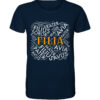 FILIA Wortteppich - Unisex BIO T-Shirt 9 Vestis Unica - Latein zum Anziehen - front organic shirt 0e2035 1116x 113