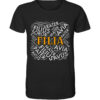 FILIA Wortteppich - Unisex BIO T-Shirt 7 Vestis Unica - Latein zum Anziehen - front organic shirt 272727 1116x 113