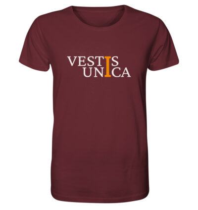 Vestis Unica - Latein zum Anziehen - front organic shirt 672b34