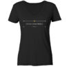 UTILE CUM DULCI - Damen V-Neck BIO T-Shirt 9 Vestis Unica - Latein zum Anziehen - front ladies organic v neck shirt 272727 1116x 5