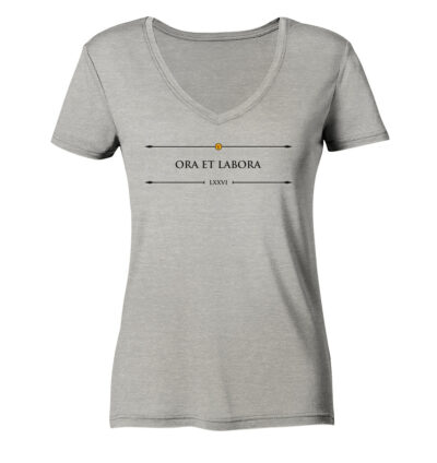 Vestis Unica - Latein zum Anziehen - front ladies organic v neck shirt c2c1c0 1116x 8
