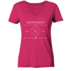 Sternzeichen zum Aussuchen normal - Damen V-Neck BIO T-Shirt 25 Vestis Unica - Latein zum Anziehen - front ladies organic v neck shirt d42f68 1116x 25