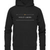 VIVE ET LABORA - Hochwertiger Unisex BIO Hoodie 8 Vestis Unica - Latein zum Anziehen - front organic hoodie 272727 1116x 24