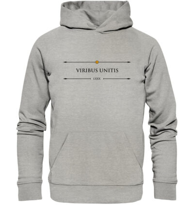 Vestis Unica - Latein zum Anziehen - front organic hoodie c2c1c0 1116x 4