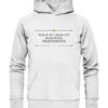 NOLLE IN CAUSA EST, NON POSSE PRAETENDITUR. - Hochwertiger Unisex BIO Hoodie 13 Vestis Unica - Latein zum Anziehen - front organic hoodie f8f8f8 1116x 24